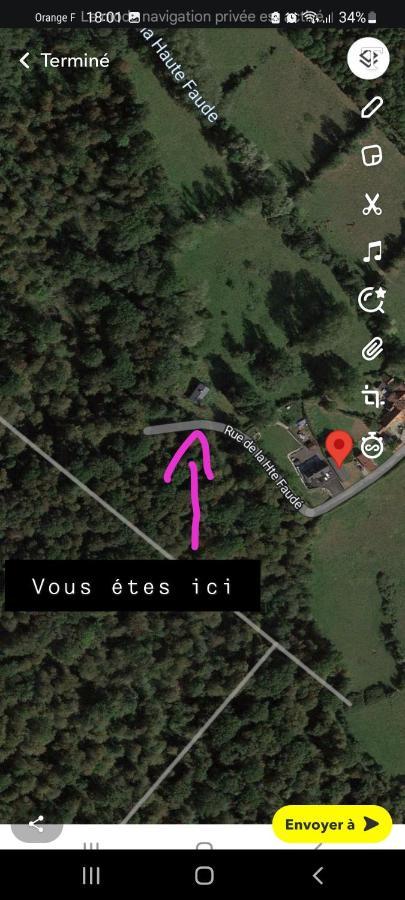 Chalet norvégien dans la forêt Wirwignes Exterior foto
